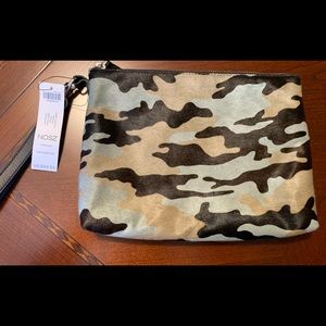 Calf hair Camo Wristlet